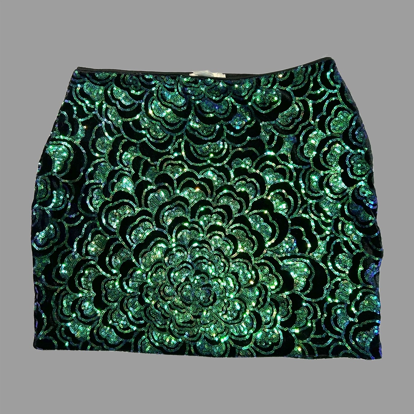 Falda Mini de Lentejuelas H&M Mujer